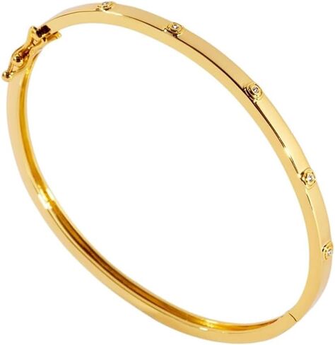 VÓEN Lumi Square Bracelet, 14K Gold Bracelet for Women, Delicate Yet Bold, Geometric Edge, Soft Radiance, Everyday Statement Jewelry, Square Charm Design, Cubic Zirconia Accents in Saudi Arabia