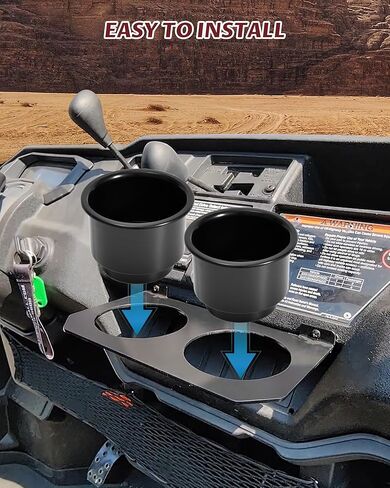 SAUTVS Dash Cup Holder Drink Bottle Holder with Mounting Bracket Compatible with Honda Pioneer 1000-3 1000-5 1000-6 2016-2025 Accessories, Large Capacity in Saudi Arabia