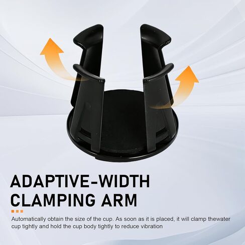 2 PCS Car Cup Holders Adapter, Anti-Slip Anti-Shake Vehicle Energy Drink Holder Insert, Self-Adhesive Automotive Cup Holders for Fixing Water Cup and Drink, Universal for Most Cars in Saudi Arabia