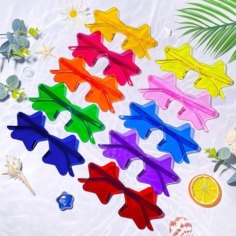 Wholesale 50 Pack Rimless Star Sunglasses Bulk, Fun Colorful Star Party Glasses for Women Men in Saudi Arabia