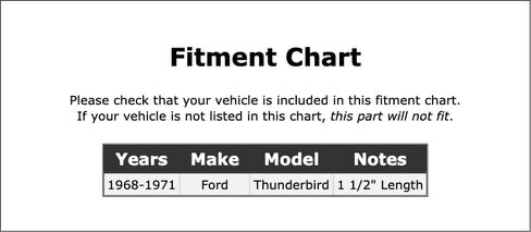 برغي نازف الفرامل الأمامية متوافق مع Ford Thunderbird 1971 1970 1969 1968 P-3618990 in Saudi Arabia