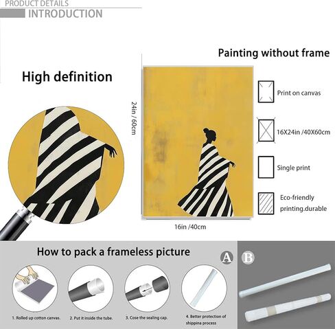 Black African American Women Pictures Wall Art Black Female Picture Printing Trendy African American Girl Poster Minimalist Wall Art 16x24 Inch Unframed for Apartment Living Room Bedroom Home Decor in Saudi Arabia