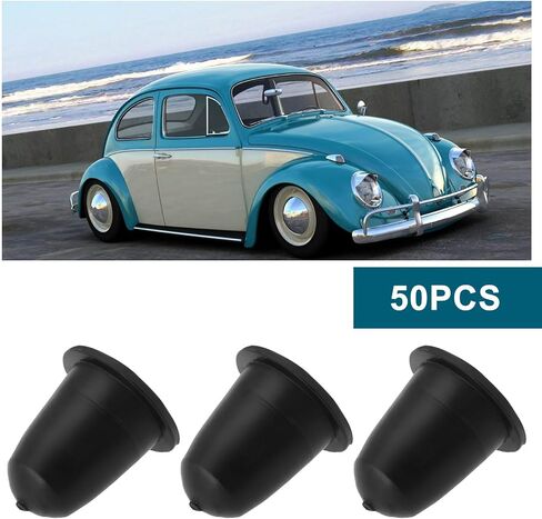 50Pcs Interior Door Card Panel Trim Clip Rubber Bungs Compatible with VW Classic Beetle 13.4x14mm Inner Hole Trim Clip Rubber Stoppers Black in Kuwait