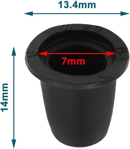 50Pcs Interior Door Card Panel Trim Clip Rubber Bungs Compatible with VW Classic Beetle 13.4x14mm Inner Hole Trim Clip Rubber Stoppers Black in Kuwait