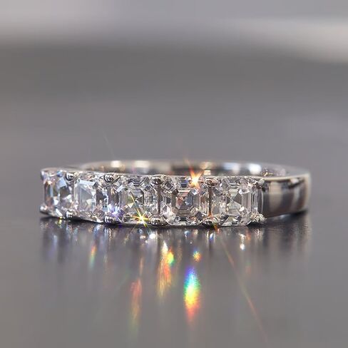Square Shaped Cubic Zirconia Proposal Rings Female Wedding Band Fashion Jewelry in Saudi Arabia