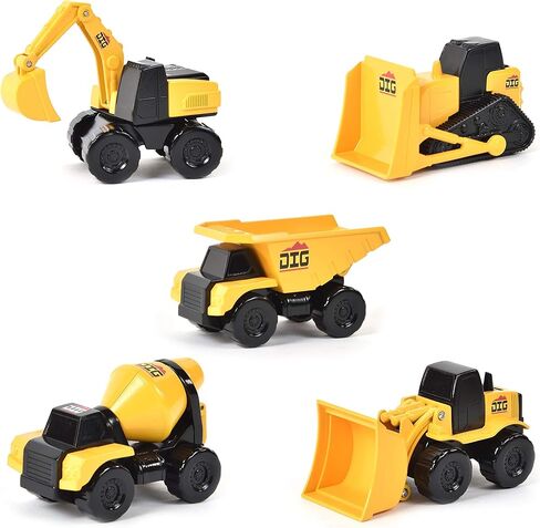 Maxx Action Farm Construction 5pk Toy Truck Set, Includes Wagon, 6x6, Modern Tractor, Combine and Vintage Tractor Vehicles with Moving Parts, Ages 3+ - Sunny Days Entertainment in Kuwait