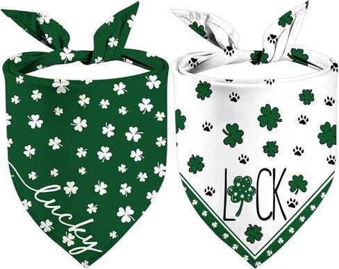 Easter Dog Bandanas, Reversible Hello Pepes Easter Eggs Pet Scarf 2 Pack, Happy Easter Puppy Dual-Layer Dog Kerchief in Saudi Arabia