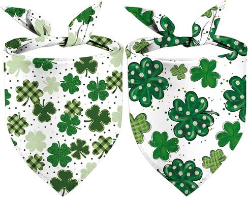 Easter Dog Bandanas, Reversible Hello Pepes Easter Eggs Pet Scarf 2 Pack, Happy Easter Puppy Dual-Layer Dog Kerchief in Saudi Arabia