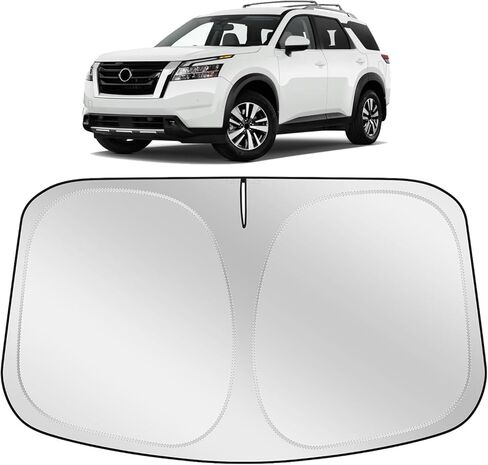 مظلة XHRING للزجاج الأمامي للشمس متوافقة مع Nissan Pathfinder 2026 2025 2024-2022 ملحقات السيارة الأمامية وغطاء واقي الشمس in Saudi Arabia