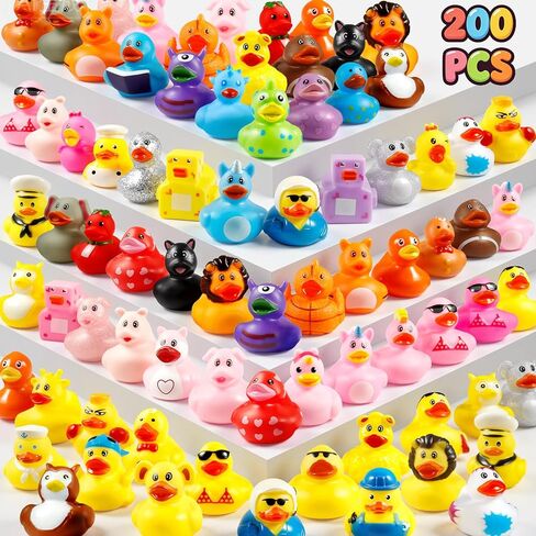 24 Pack Valentines Day Rubber Ducks, Bulk Heart Themed Duckies for Classroom Exchange Gifts, School Prizes & Party Favors | Cute Valentines Giveaways for Kids, Jeep Ducking & Handouts in Saudi Arabia