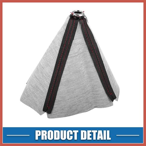 ACROPIX غطاء أحذية السيارة التحول العالمي والعتاد التحول المقبض التمهيد غطاء غبار جلد صناعي أسود مع قطع غيار السيارات الخط الأحمر in Kuwait