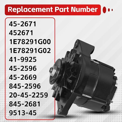 45-2671 120A 14.5V مولد كهربائي عالي الإخراج متوافق مع Thermo King Tripac APU Evo، استبدال # 452671 1E78291G00 1E78291G02 41-9925 45-2596 45-2669 845-2596 20-45-2259 845-2681 9513-45 in Kuwait