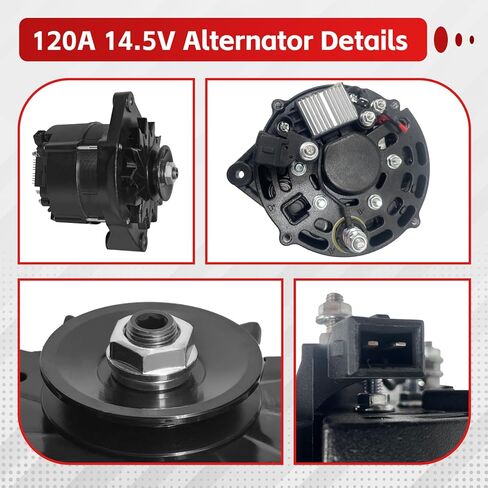 45-2671 120A 14.5V مولد كهربائي عالي الإخراج متوافق مع Thermo King Tripac APU Evo، استبدال # 452671 1E78291G00 1E78291G02 41-9925 45-2596 45-2669 845-2596 20-45-2259 845-2681 9513-45 in Kuwait