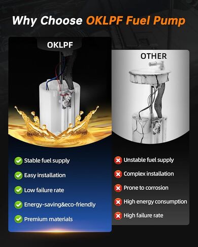 OKLPF وحدة مضخة الوقود الكهربائية الجمعية متوافق مع 2003 2004 2005 2006 2007 هوندا أكورد L4 2.4L استبدال رقم SP8002M E8656M in Saudi Arabia