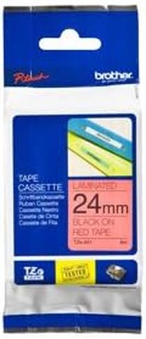 Brother Tze 451 - Laminated Tape - Black On Red - Roll (0.95 In X 26.3 Ft) - 1 Roll(S) - For P-Touch 1400 16Xx 23Xx 24Xx 26Xx 27Xx 3600 550 7500 7600 9500 9600 9700 9800 in Saudi Arabia