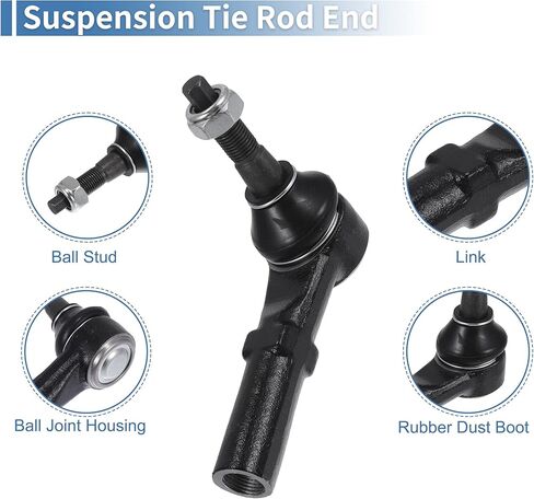 X AUTOHAUX 2 قطعة قضيب ربط خارجي أمامي ينتهي عدة تعليق قضيب ربط التوجيه لدودج لرام 1500 لرام 2500 لرام 3500 رابط السحب رقم ES3538 in Saudi Arabia