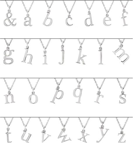 Bonyak Jewelry Sterling Silver Ampersand 16" Necklace Sleek in Saudi Arabia