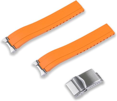 Crafter Blue 20mm MX03-117 FKM Rubber Strap Cut to Size Quick Release Watch Band Compatible with Seiko Alpinist Classic Series, Alpinist GMT, Baby Alpinist and Hamilton Khaki Field in Kuwait