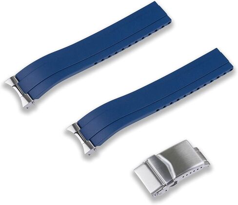 حزام ساعة Crafter Blue 20 مم MX03-117 FKM مطاطي مقطوع حسب الحجم سريع الإصدار متوافق مع سلسلة Seiko Alpinist Classic Series وAlpinist GMT وBaby Alpinist وHamilton Khaki Field in Kuwait