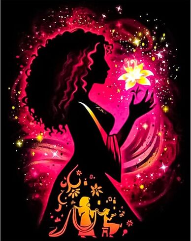 JYLMOOD Princess Diamond Painting Kits for Adults - 5D Diamond Art Kits for Adults Beginner,DIY Full Drill Diamond Dots Rhinestone with Tools Accessories for Home Wall Decor Gifts 12x16inch in Kuwait