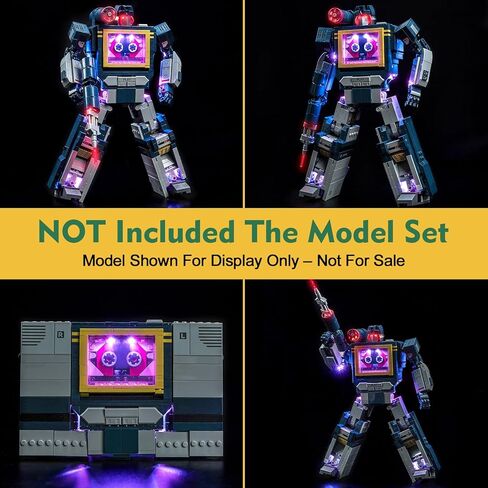 Light kit Compatible with Lego 10358 Transformers: Soundwave - No Model Only Light, LED Lighting Accessories Compatible with Lego Transformers: Sonic 10358 (Customized RC Version) in Saudi Arabia