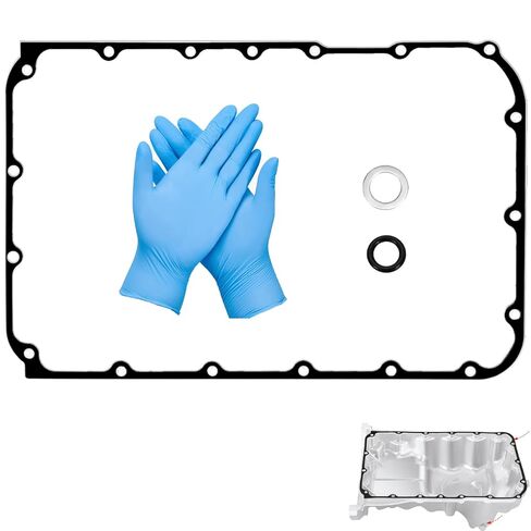 Oil Pan Gasket Kit(Part No. OS 30954 T) Compatible with Hon'da Ody'ssey(2005-2025), Pil'ot(2005-2022), Acc'ord(2003-2017),Cro'sstour(2012-2015) and Acc'ord Cro'sstour 2010-2011, Bolt Holes:18 in Saudi Arabia
