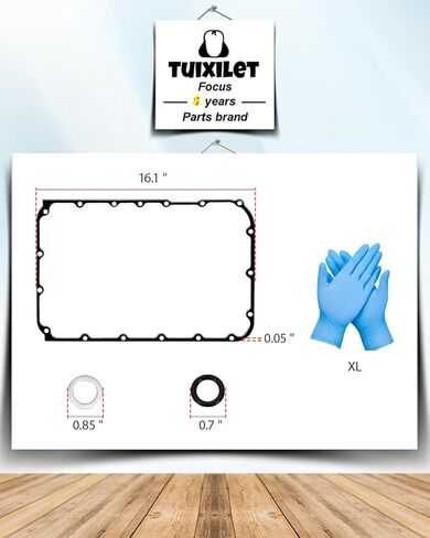 Oil Pan Gasket Kit(Part No. OS 30954 T) Compatible with Hon'da Ody'ssey(2005-2025), Pil'ot(2005-2022), Acc'ord(2003-2017),Cro'sstour(2012-2015) and Acc'ord Cro'sstour 2010-2011, Bolt Holes:18 in Saudi Arabia
