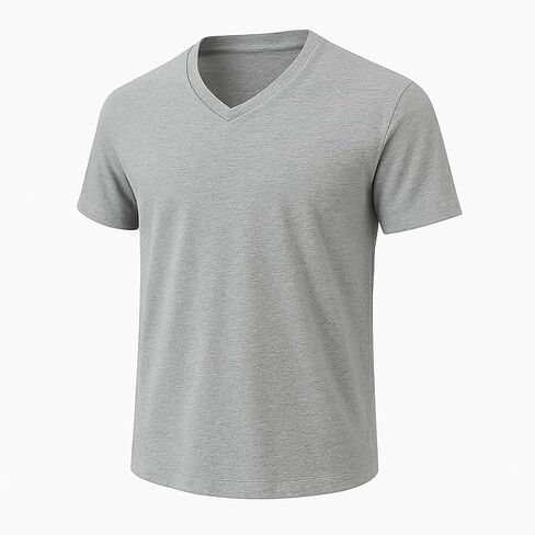 Premium Cotton V-Neck T-Shirt for Men/Women Pre-Shrunk Athletic Fit Great as Undershirts or Sport Tees in Saudi Arabia