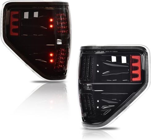G-PLUS LED Tail Lights Compatible with Ford F150 2009-2014 Clear Lens Black Housing Left Driver & Right Passenger Rear Tail light Brake Lamps Assembly in Saudi Arabia
