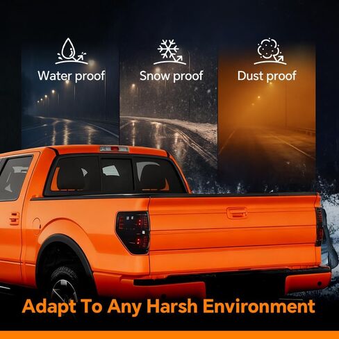 G-PLUS LED Tail Lights Compatible with Ford F150 2009-2014 Clear Lens Black Housing Left Driver & Right Passenger Rear Tail light Brake Lamps Assembly in Saudi Arabia