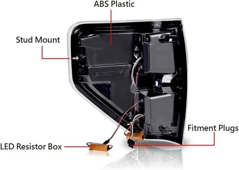 G-PLUS LED Tail Lights Compatible with Ford F150 2009-2014 Clear Lens Black Housing Left Driver & Right Passenger Rear Tail light Brake Lamps Assembly in Saudi Arabia