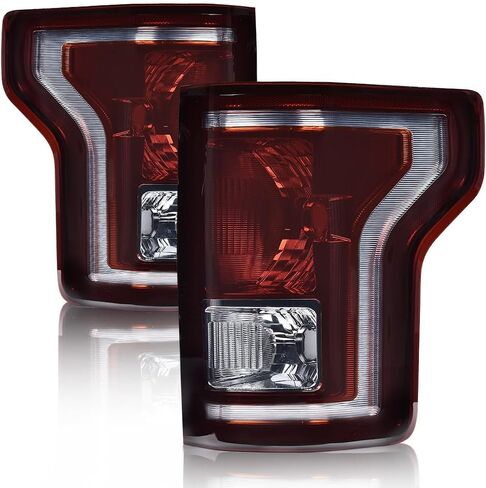 G-PLUS LED Tail Lights Compatible with Ford F150 2009-2014 Clear Lens Black Housing Left Driver & Right Passenger Rear Tail light Brake Lamps Assembly in Saudi Arabia