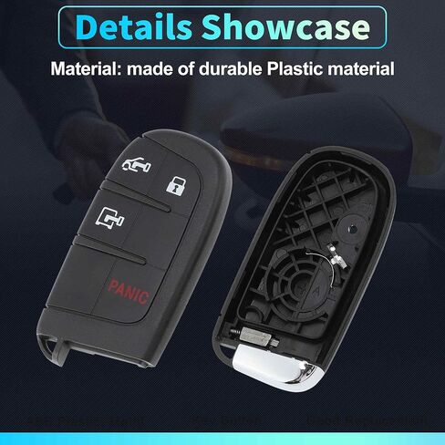 4 أزرار مفتاح قذيفة حالة دخول بدون مفتاح البعيد مفتاح فوب استبدال حالة ل دودج ل Ram Promaster 1500 2500 3500 2022-2023 M3N-40821302 in Saudi Arabia