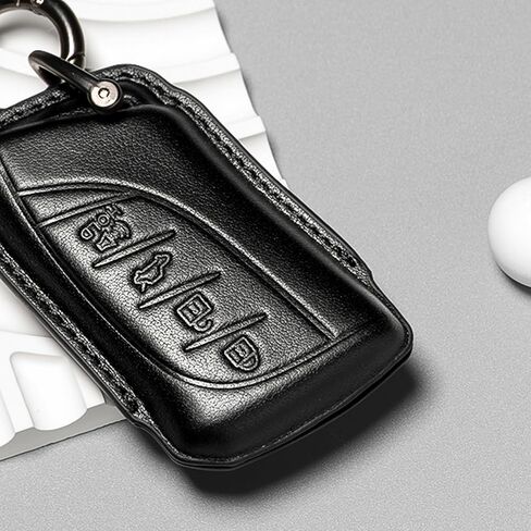 متوافق مع لكزس مفتاح فوب غطاء جلد سلسلة مفاتيح قصيرة سيارة مفتاح حافظة حامل حامي 2023 2024 2025 2026 اكسسوارات in Kuwait