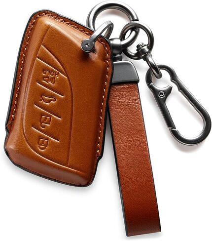 متوافق مع لكزس مفتاح فوب غطاء جلد سلسلة مفاتيح قصيرة سيارة مفتاح حافظة حامل حامي 2023 2024 2025 2026 اكسسوارات in Kuwait