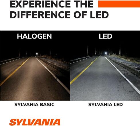 سيلفانيا - مصباح أمامي بشعاع مختوم H4656 LED - مستطيل 4 × 6 بوصة - مصباح أمامي بشعاع مختوم أبيض بارد 6000K - ضوء تحديثي، شاحنة، سيارة، دراجة نارية (يحتوي على لمبة واحدة) in Saudi Arabia