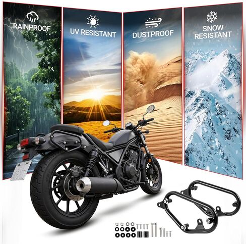 Motorcycle Saddlebag Support Brackets for Rebel 300 CMX300 Rebel 500 CMX500 2017 2018 2019 2020 2021 2022 2023 2024 2025 2026 Saddle Bag Side Support Mount Brackets in Kuwait