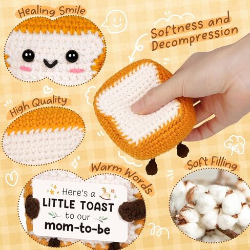 glydein أمي لطيف لتكون الهدايا، هدايا الحمل لتوقع أمي، إيجابية هدية نخب الكروشيه اليدوية للأم الحامل، وتوقع هدايا الأمهات للزوجة صديق شقيقة الهدايا للنساء الحوامل in Kuwait