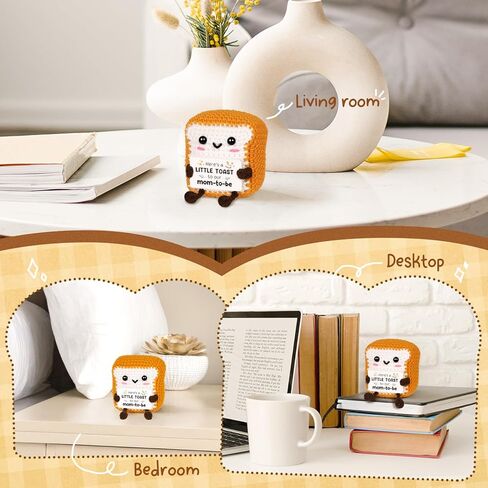 glydein أمي لطيف لتكون الهدايا، هدايا الحمل لتوقع أمي، إيجابية هدية نخب الكروشيه اليدوية للأم الحامل، وتوقع هدايا الأمهات للزوجة صديق شقيقة الهدايا للنساء الحوامل in Kuwait