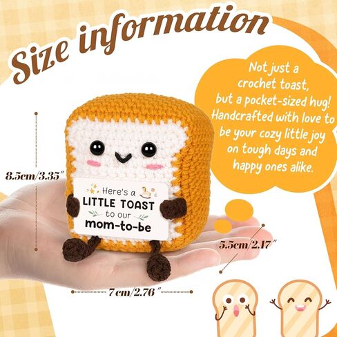 glydein أمي لطيف لتكون الهدايا، هدايا الحمل لتوقع أمي، إيجابية هدية نخب الكروشيه اليدوية للأم الحامل، وتوقع هدايا الأمهات للزوجة صديق شقيقة الهدايا للنساء الحوامل in Kuwait