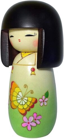 Sosaku Kokeshi Doll Butterfly Kimono Girl in Saudi Arabia