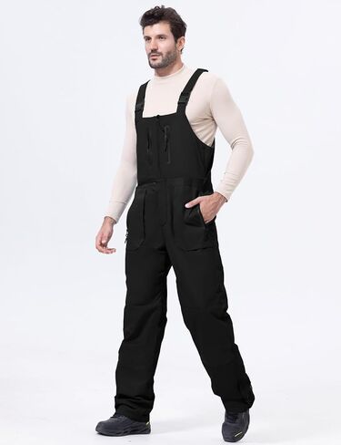 GEMYSE Men’s Insulated Skiing Bibs Waterproof Snow Pants Winter Snowboarding Overalls in Saudi Arabia