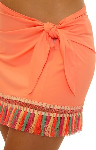 BECCA Women's Fringe Sarong, Casual, Beach Cover Ups for Women in Saudi Arabia
