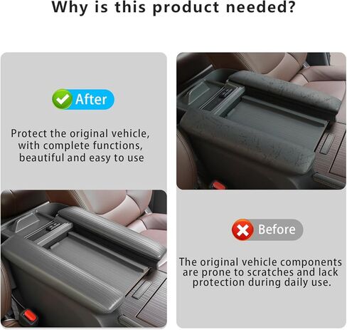 قطعتان من الغطاء الجانبي لمسند الذراع لوحدة التحكم المركزية لسيارة Toyota Sienna 2021-2026 من السيليكون لصندوق تخزين مسند الذراع وغطاء جانبي متوافق مع LE/XLE/XSE/Woodland Edition/Limited/Platinum (رمادي) in Kuwait