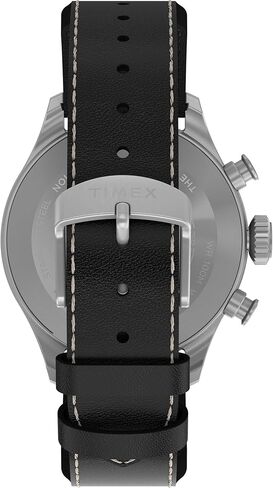 Timex Men's Waterbury Ace Chronograph 41mm Watch - Stainless Steel Two- Piece Quick Release Black Dial Stainless Steel Case in Saudi Arabia