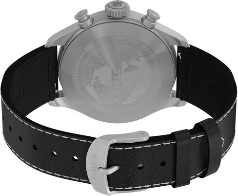 Timex Men's Waterbury Ace Chronograph 41mm Watch - Stainless Steel Two- Piece Quick Release Black Dial Stainless Steel Case in Saudi Arabia