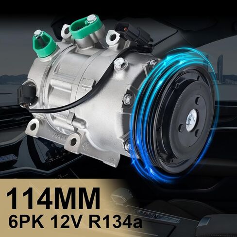 Air Conditioner AC Compressor Fits for Hyundai Sonata 2.0L 2.4L 2011-2012, for Kia Optima 2.0L 2.4L 2011-2012, CO 11218C AC Compressor, Replaces CO-11218C, 178317, 977013R000, 977013R000RU in Saudi Arabia