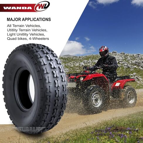 WANDA Set of 4 Sport ATV Tires 19x7-8 19x7x8 P327 4PR in Saudi Arabia
