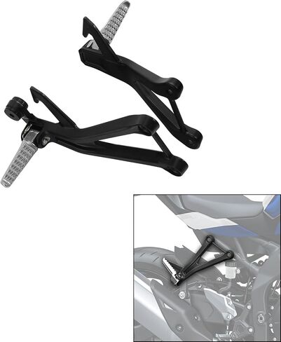 TCT-MOTORPARTS Rear Passenger Foot Pegs Footrest Bracket Set Fits for Kawasaki Ninja ZX-4RR 2023-2025 ZX-25R 2020-2025 in Saudi Arabia