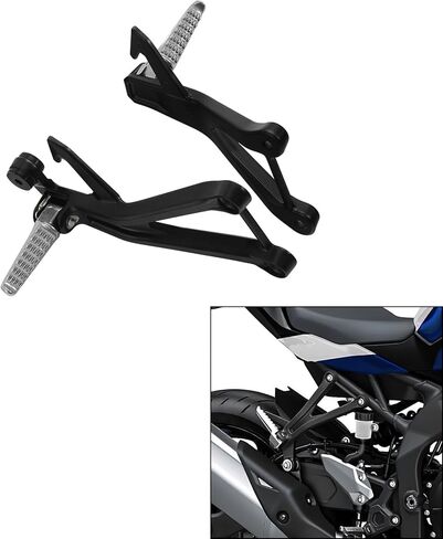 TCT-MOTORPARTS Rear Passenger Foot Pegs Footrest Bracket Set Fits for Kawasaki Ninja ZX-4RR 2023-2025 ZX-25R 2020-2025 in Saudi Arabia
